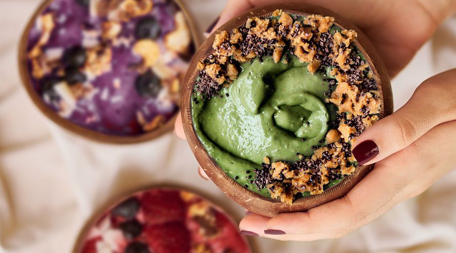 KETO + VEGAN FRIENDLY GREEN SMOOTHIE BOWL 😍