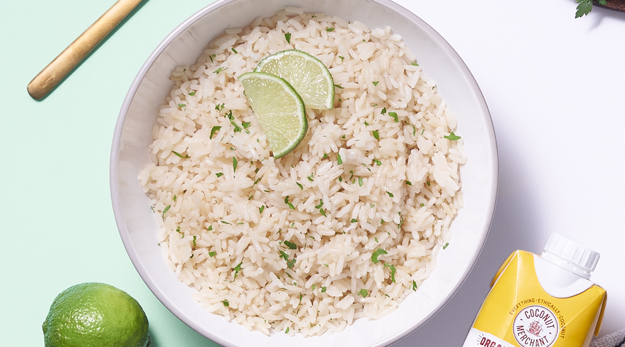 CORIANDER-LIME-COCONUT RICE 🥥🍚🌿