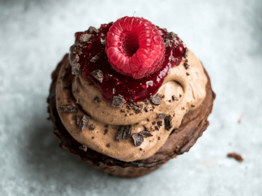 Jam Filled Chocolate Cupcakes