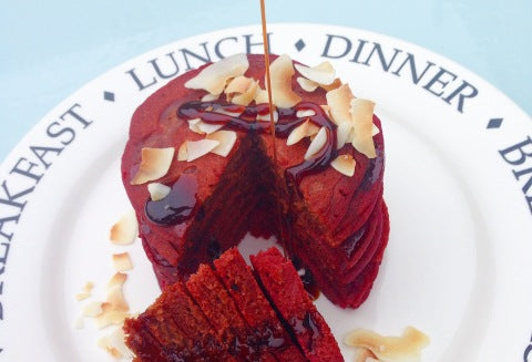 Valentine's Beetroot Pancakes