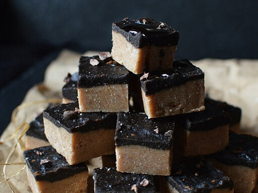 Raw Peanut Butter & Carob Fudge