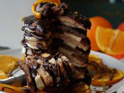 CHOCOLATE ORANGE PANCAKES