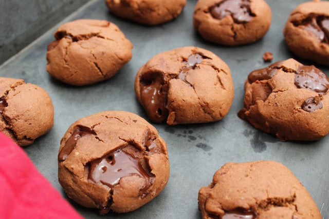 Double Chocolate Tahini Cookies