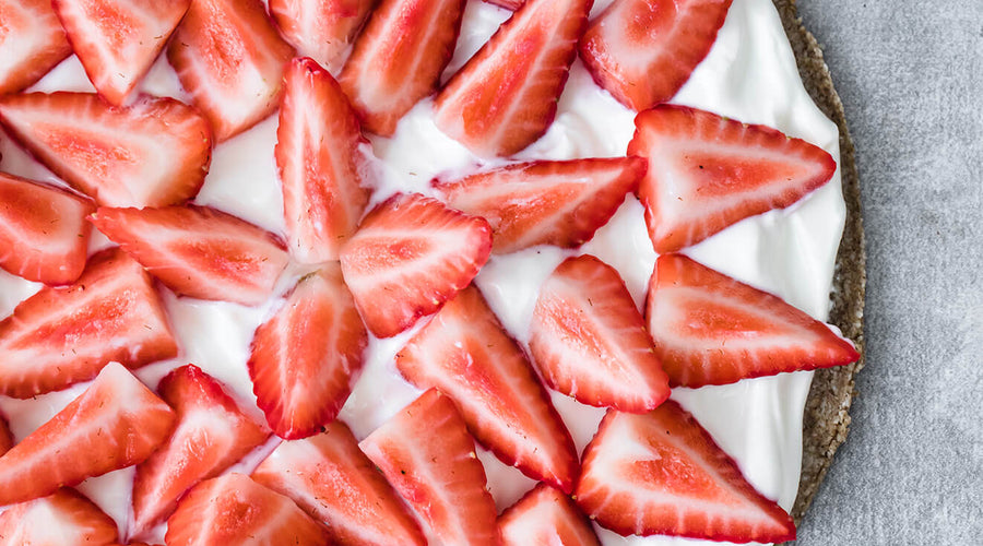Vegan Strawberry Slice