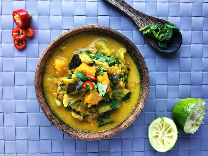 Warming Squash and Aubergine Curry