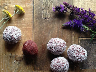 Red Velvet Coconut Bliss Balls