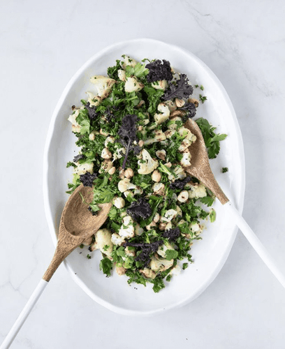 TRY THIS:  ROAST CAULIFLOWER, KALE AND HAZELNUT SALAD