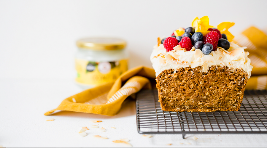 CARROT & COCONUT LOAF CAKE