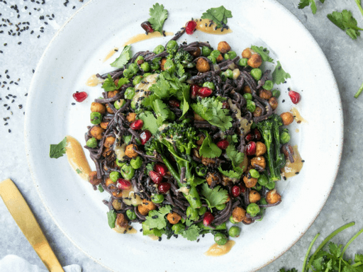 Black Rice Soba Noodles with Miso Dressing – Coconut Merchant