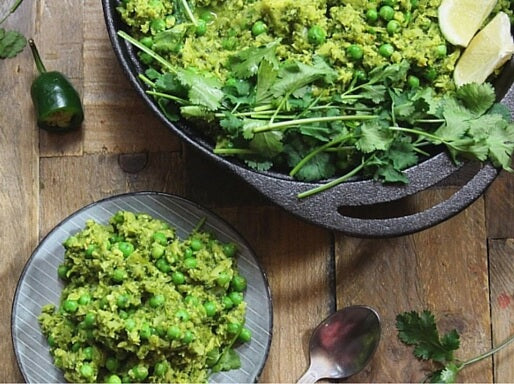 Super Green Cauliflower Rice & Pea Curry