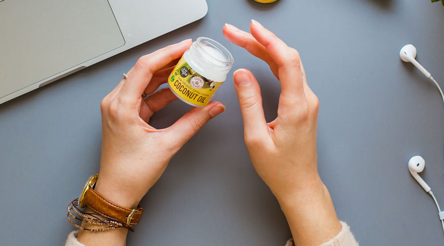 Coconut oil for skin and for hair