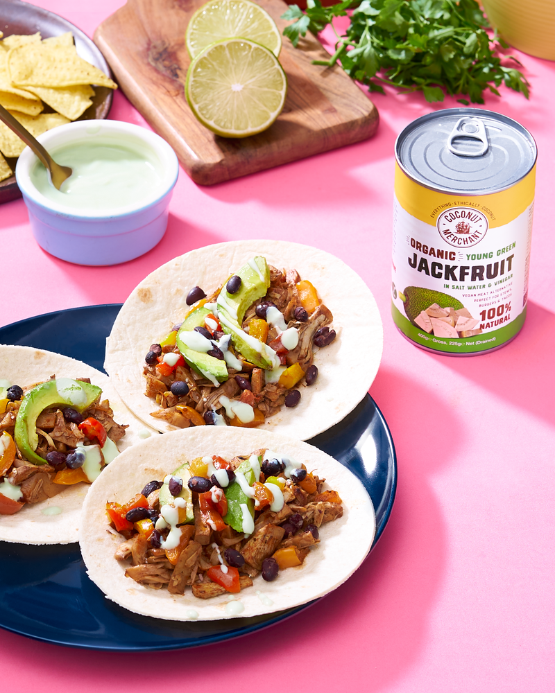THE BEST BBQ JACKFRUIT FAJITAS!