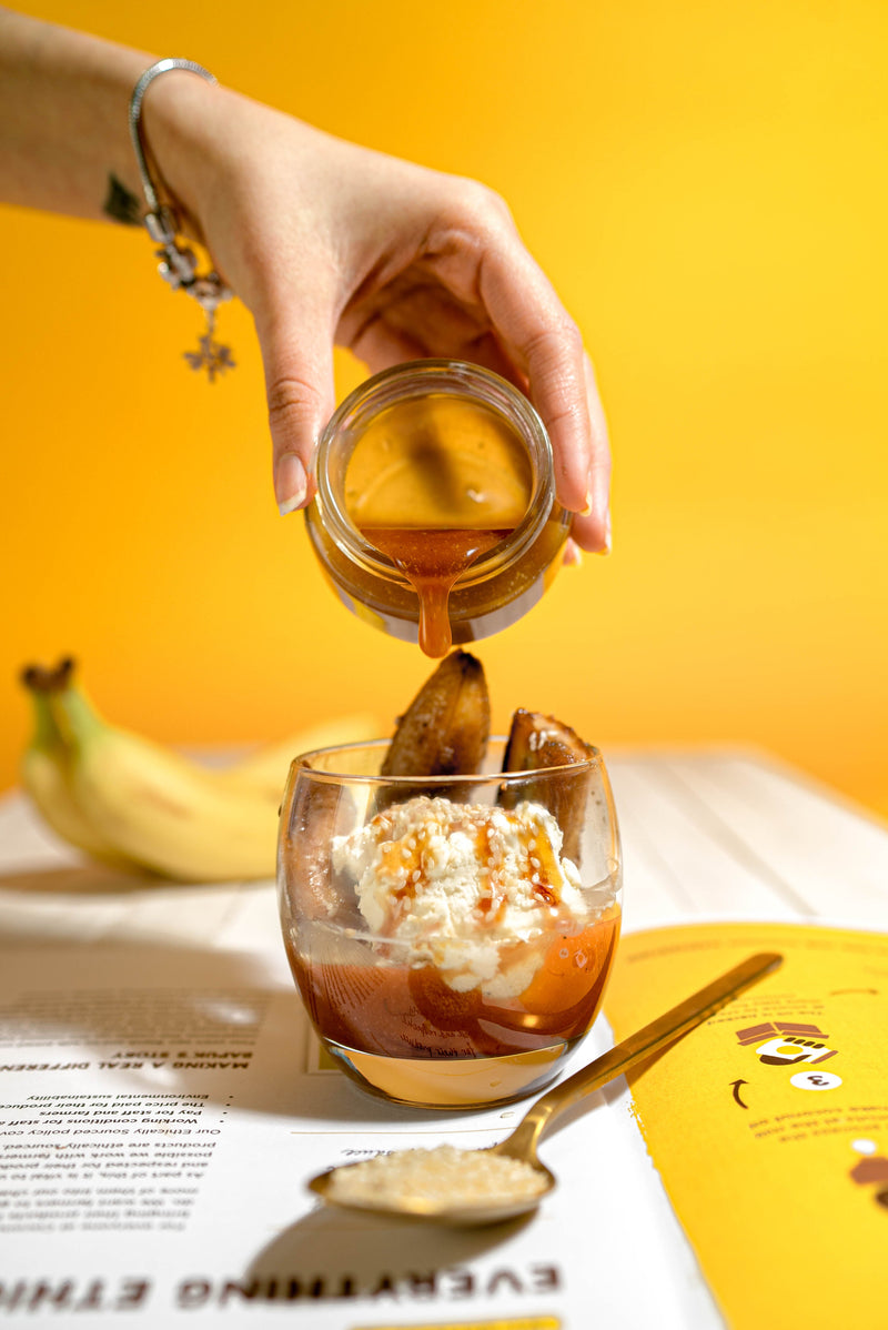 TOFFEE-SESAME BANANA ICE CREAM