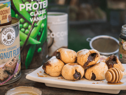 Crispy Coconut Jam Balls with a Warm, Gooey Centre