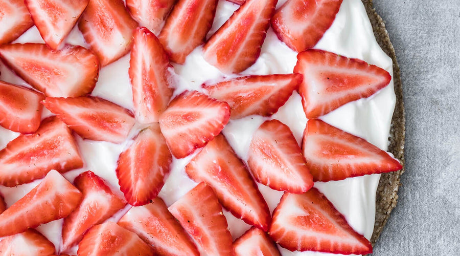 Vegan Strawberry Slice
