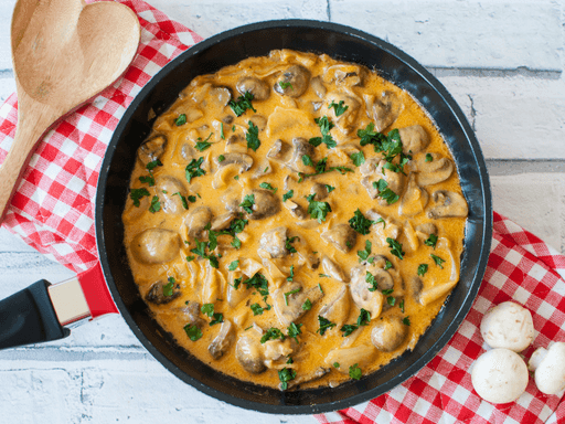 Mushroom Stroganoff – Coconut Merchant