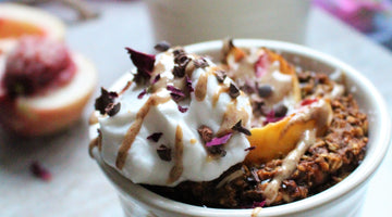 Nectarine and Coconut Baked Oatmeal