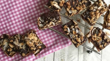 Coconut Jam and Peanut Butter Bars