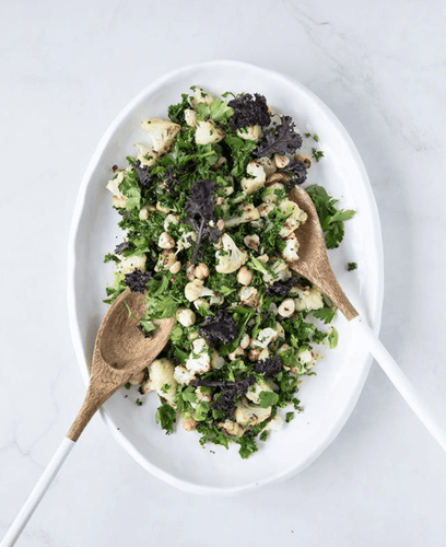 TRY THIS:  ROAST CAULIFLOWER, KALE AND HAZELNUT SALAD