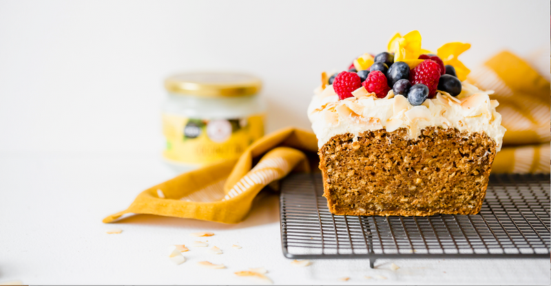 CARROT & COCONUT LOAF CAKE
