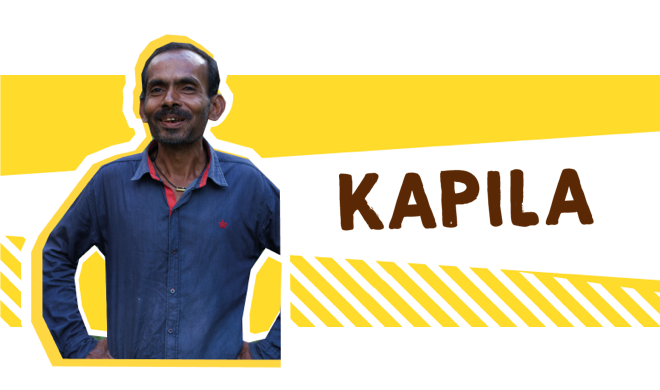 Coconut farmer Kapila