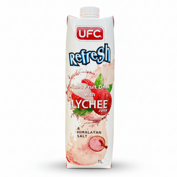 UFC Refresh Lychee Mixed Fruit Drink with Himalayan Salt 1L