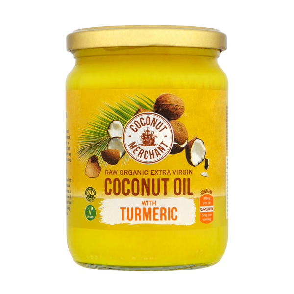 Raw Organic Extra Virgin Coconut Oil With Turmeric 500ml