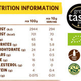Nutrition information and calories for Coconut Merchant Raw Organic Coconut Butter 200g.